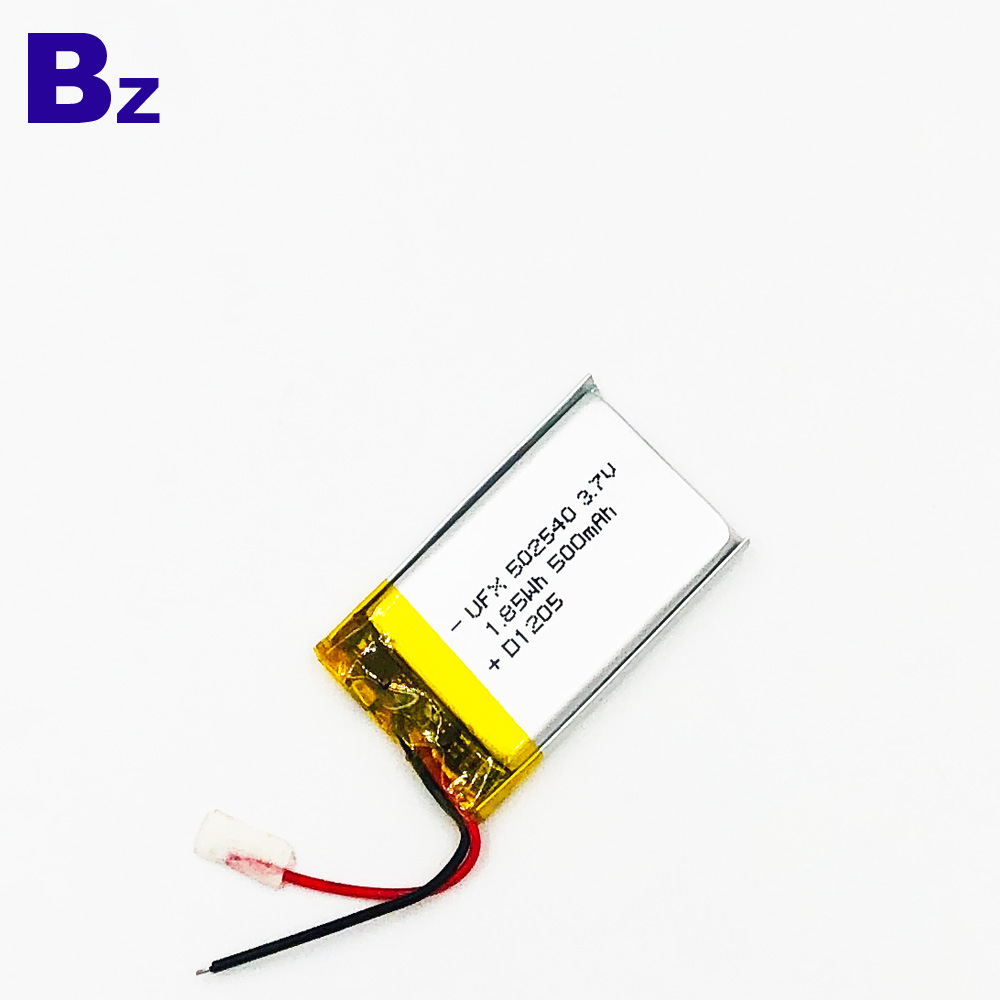 UFX 502540 500mAh 3.7V 리튬 폴리머 배터리