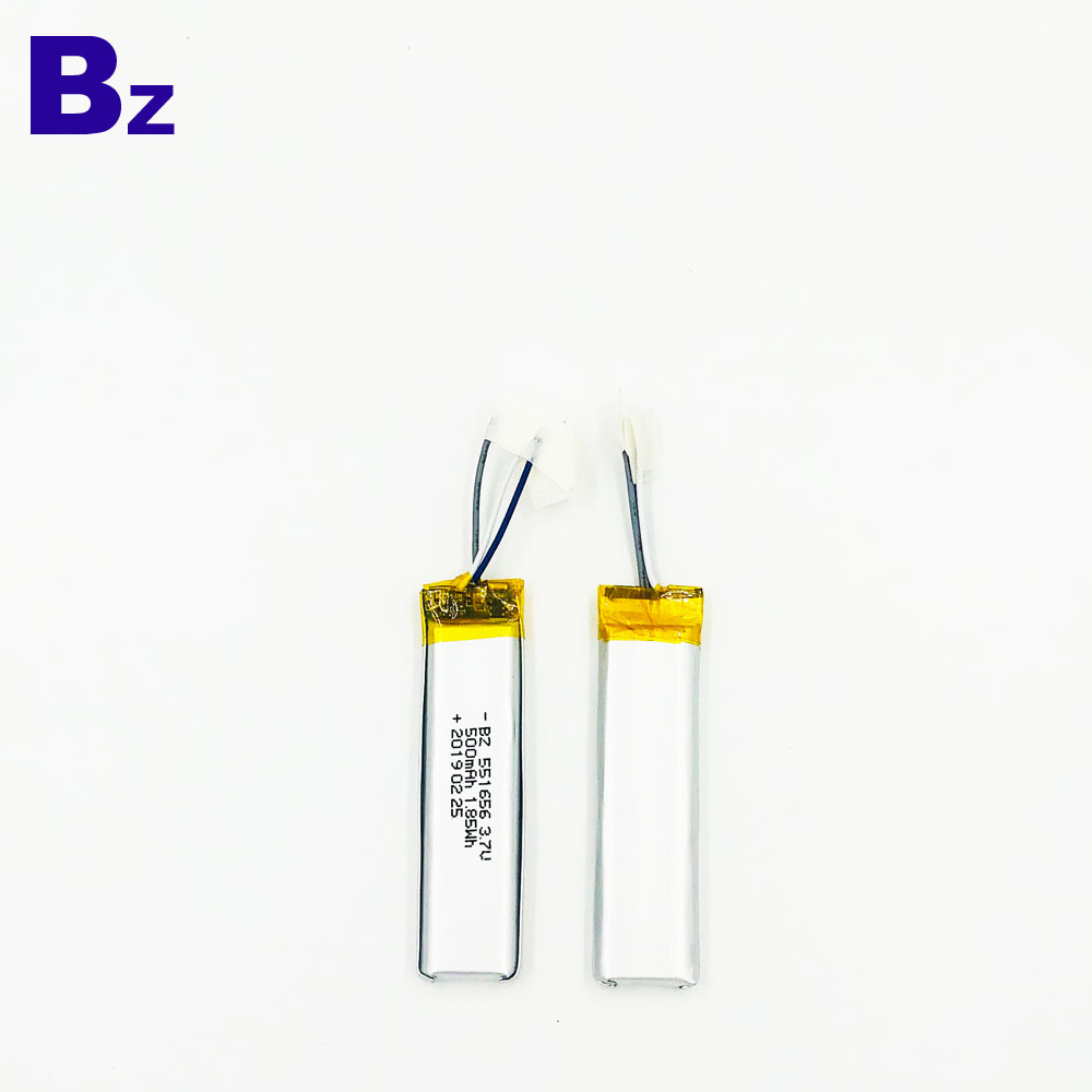 500mAh 3.7V Li 중합체 건전지 UL 증명서를 가진