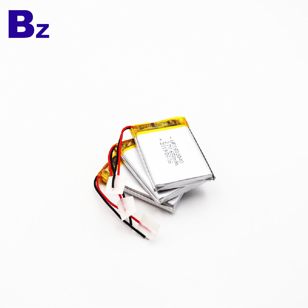 603040 650mAh 3.7V 리튬 폴리머 배터리