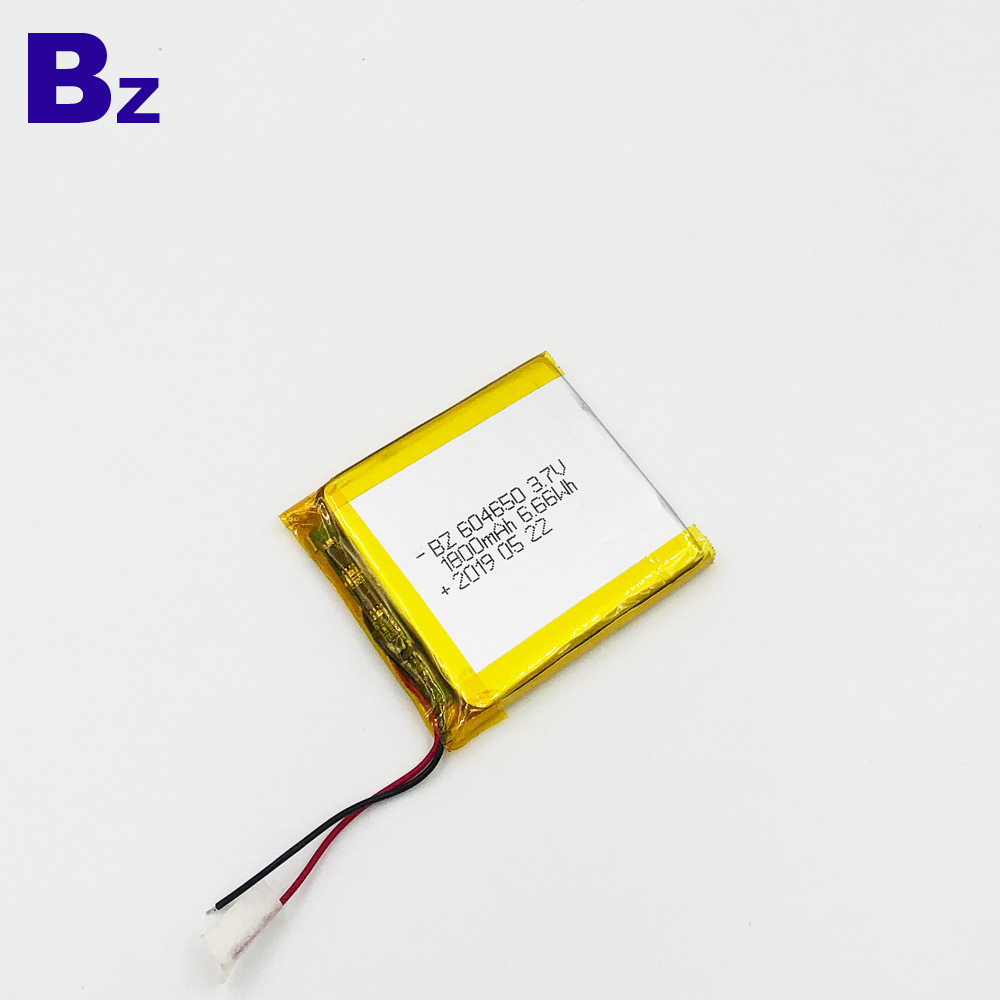 604650 1800mAh 3.7V 리튬 폴리머 배터리