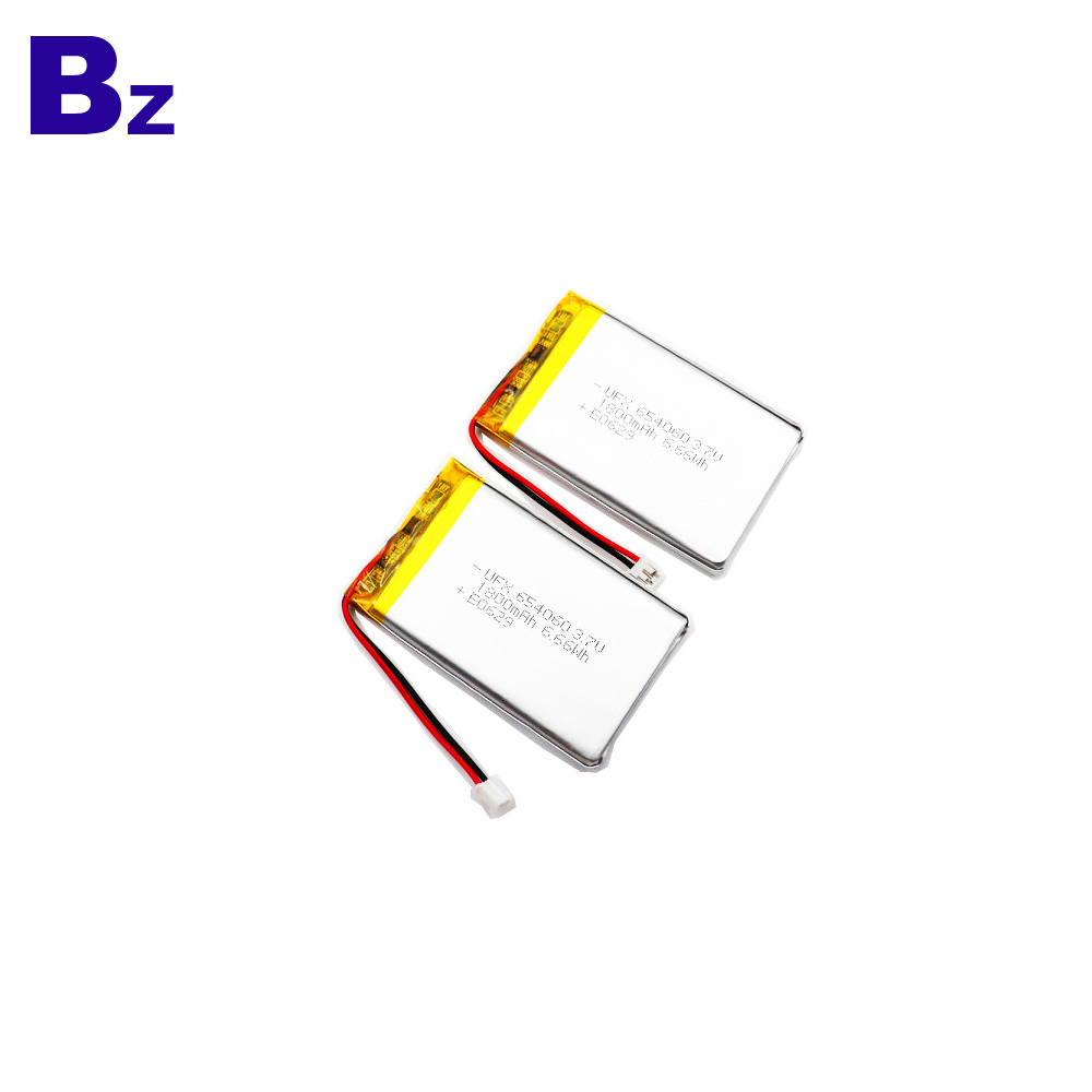 1800mAh 3.7V 리튬 폴리머 배터리 UL1642 인증
