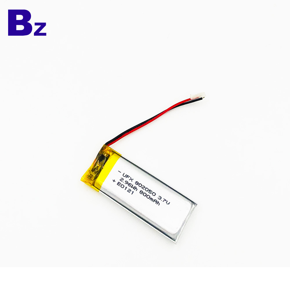 802050 800mAh 3.7V 리튬 폴리머 배터리 802050 800mAh 3.7V 리튬 폴리머 배터리