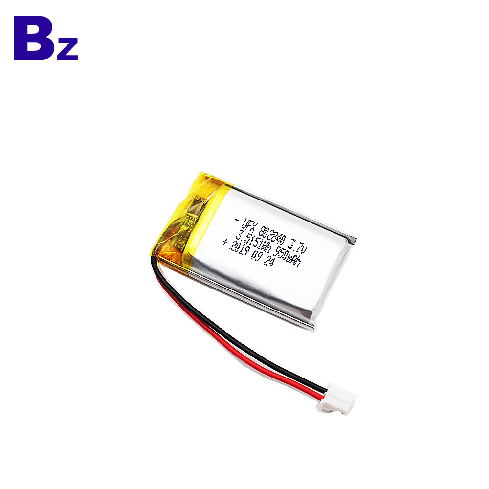 802840 3.7V 950mAh 리튬 폴리머 배터리