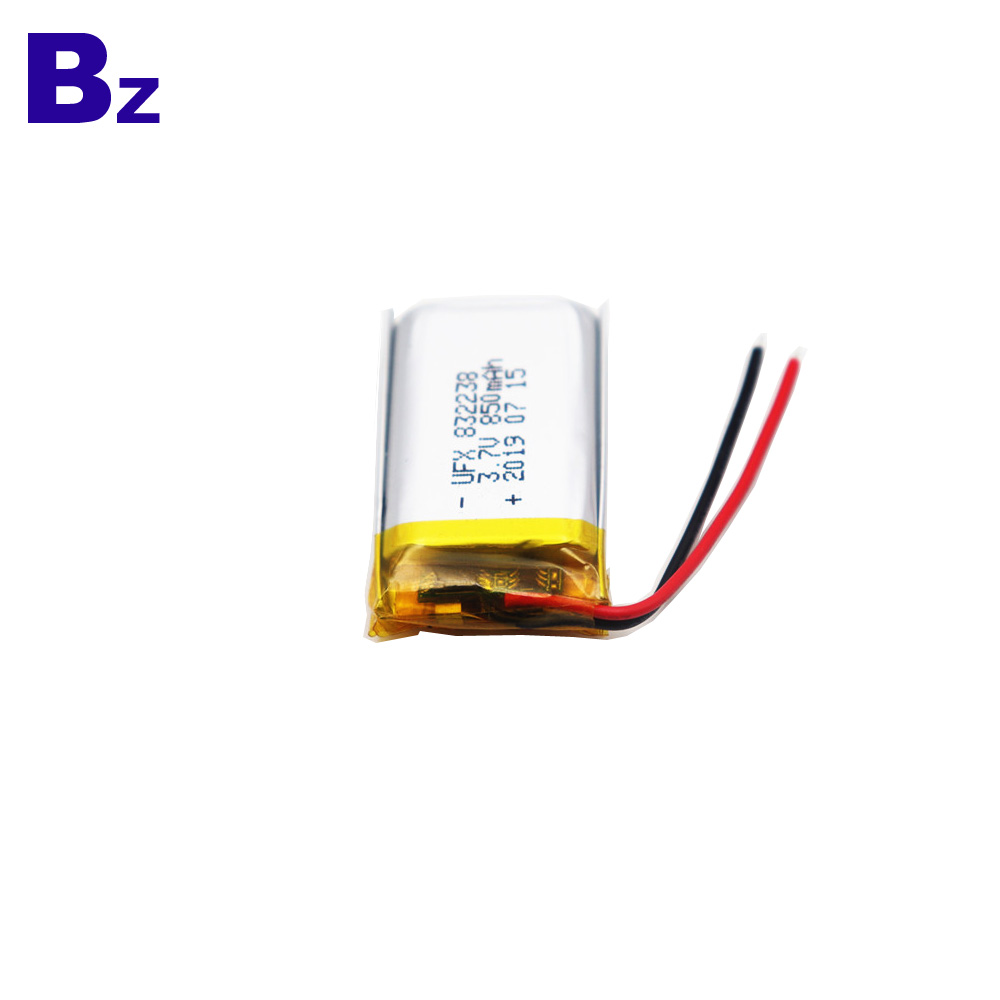 UFX 832238 850mAh 3.7V 리튬 폴리머 배터리 UFX 832238 850mAh 3.7V 리튬 폴리머 배터리