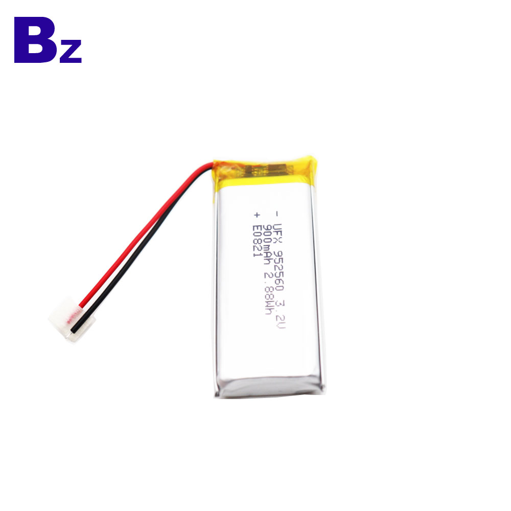 952560 900mAh 3.2V LiFePO4 배터리