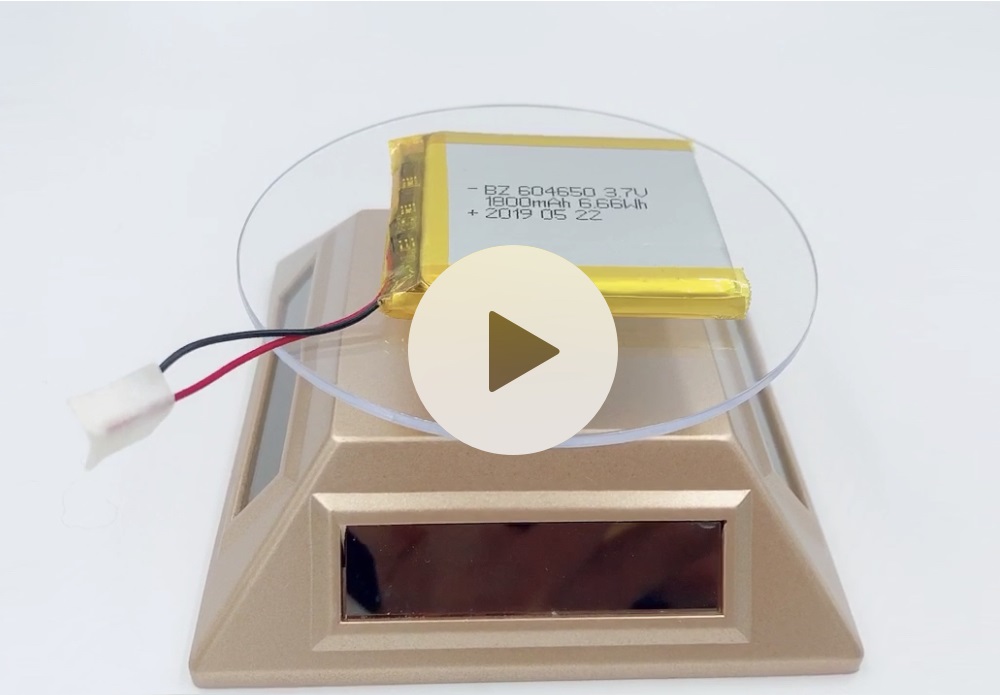 604650 1800mAh 3.7V 리튬 폴리머 배터리