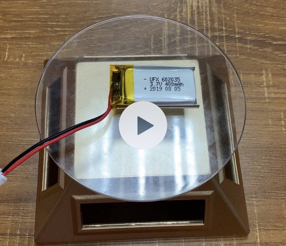 602035 400mAh 3.7V UL + KC 인증을받은 리튬 이온 배터리